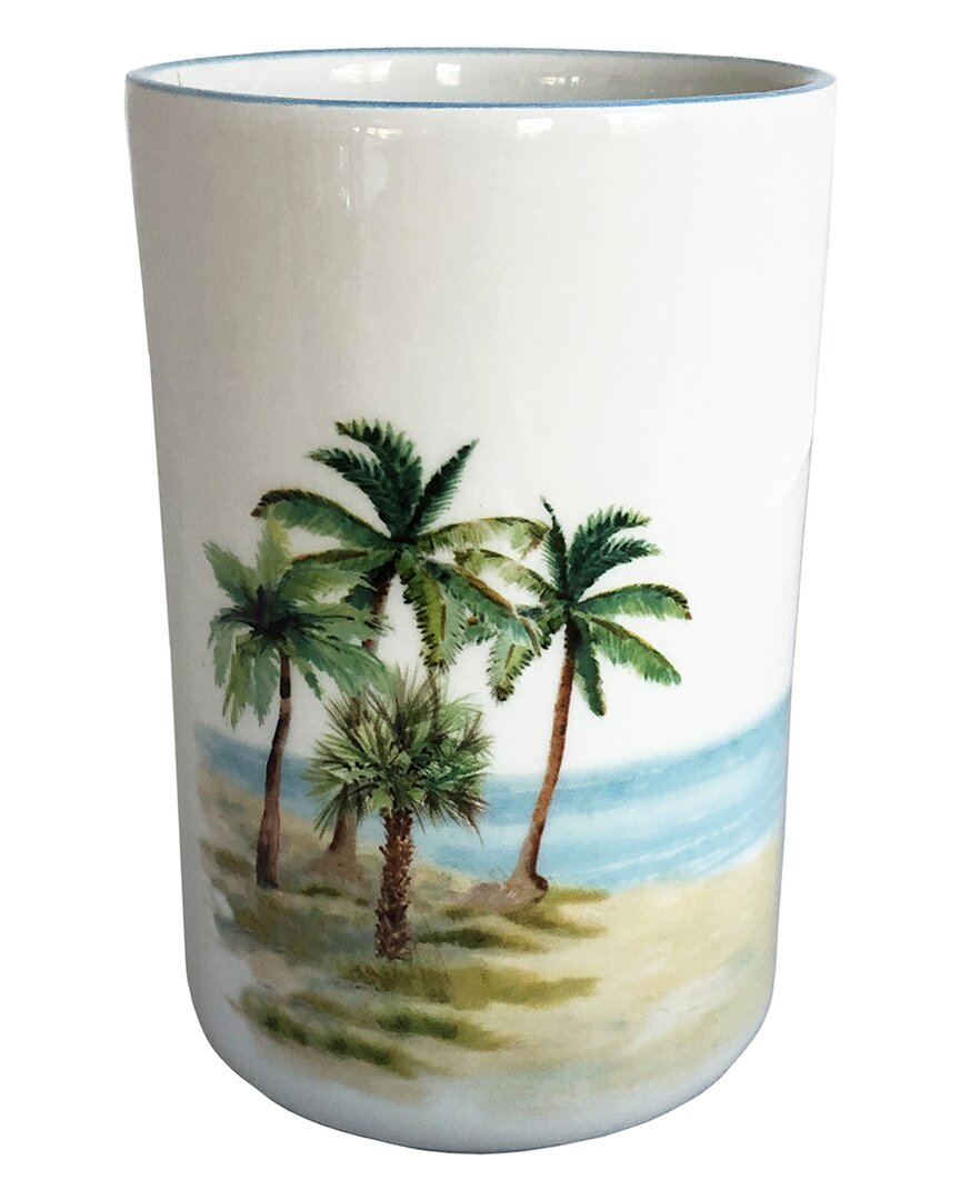 Abbiamo Tutto Palm Breezes Wine Bottle/utensil Holder