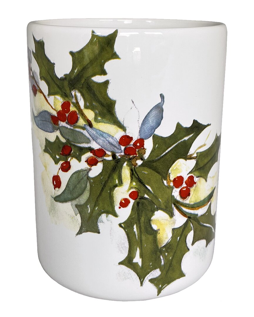 Abbiamo Tutto Winter Wonderland Wine Bottle Holder/utensil Holder/vase