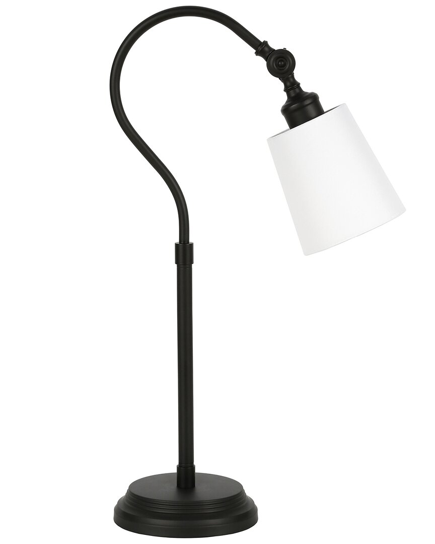 Abraham + Ivy Harland 25in Arc Table Lamp In Black