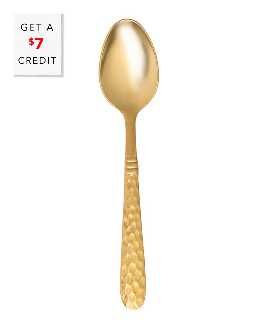 Vietri Martellato Teaspoon With $5 Credit In Gold