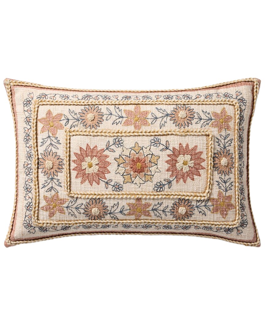 Loloi Ii Loloi 13x21in Pillow Cover With Down Insert In Red