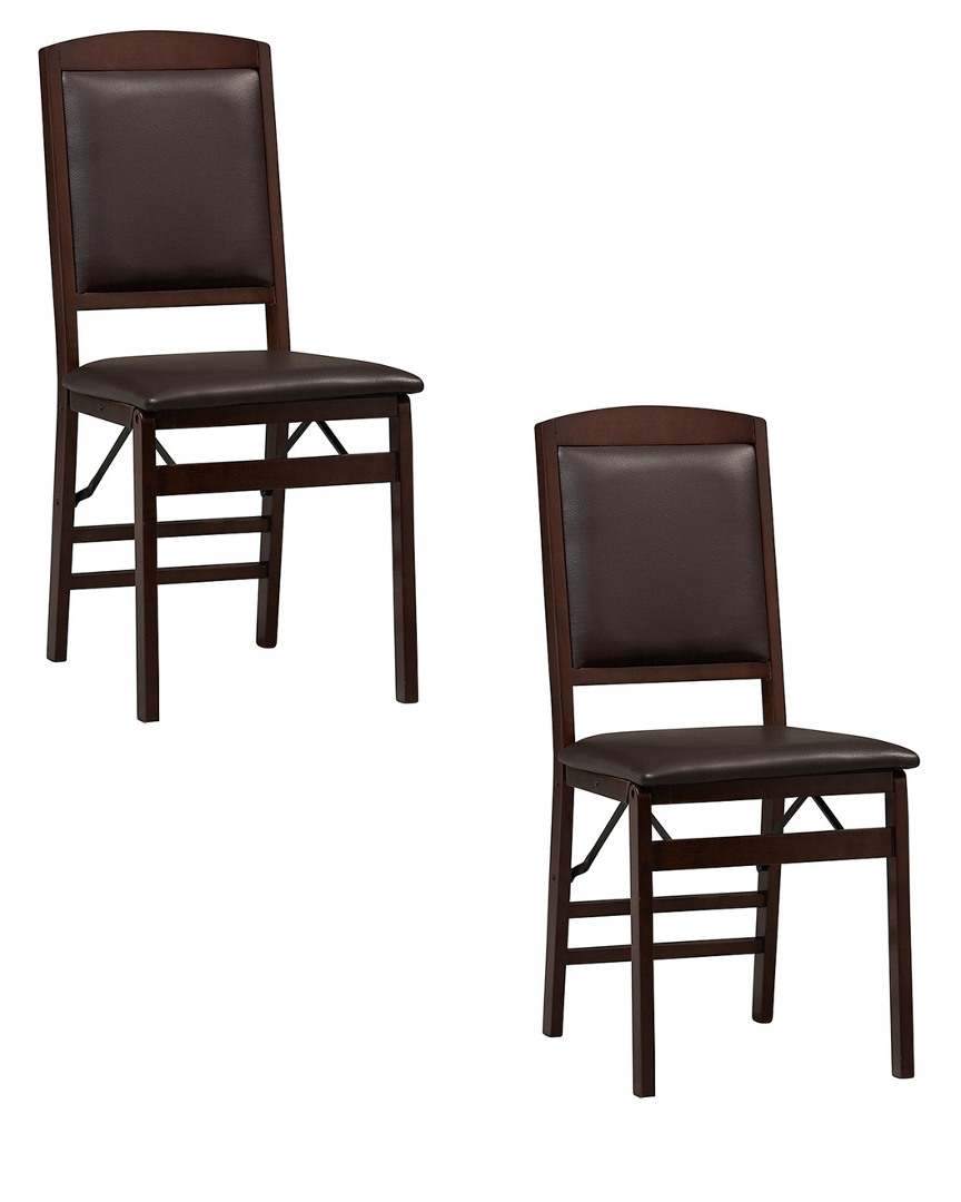 Linon Furniture Linon Set Of 2 Triena Folding Chairs