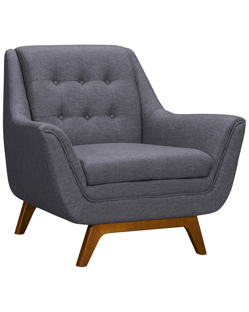 Armen Living Janson Mid-century Sofa Chair In Grey