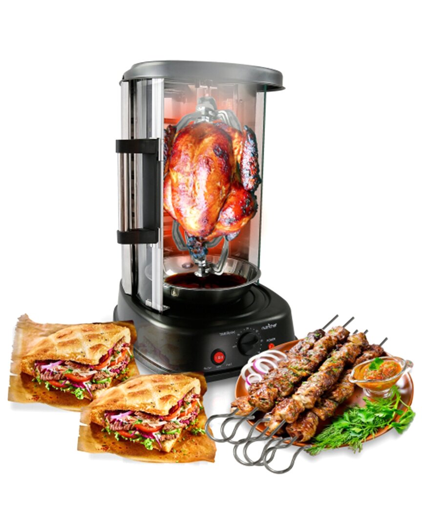 Nutrichef Vertical Rotisserie Oven In Black