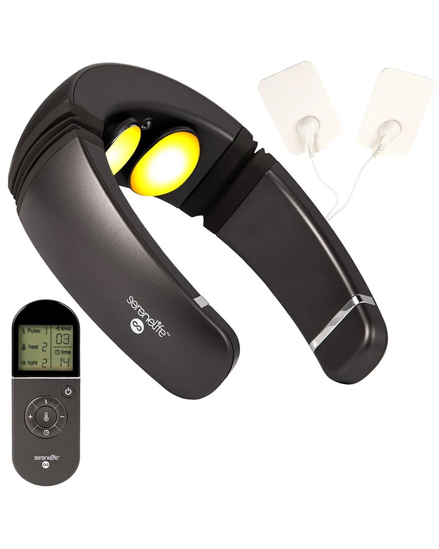 Serenelife Smart Neck Massager Black In Black