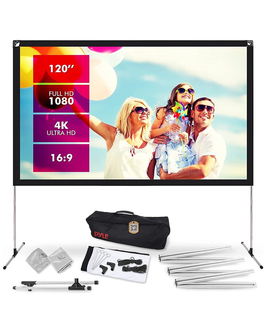 Pyle 56in Stainless Steel Tube Projection Screen