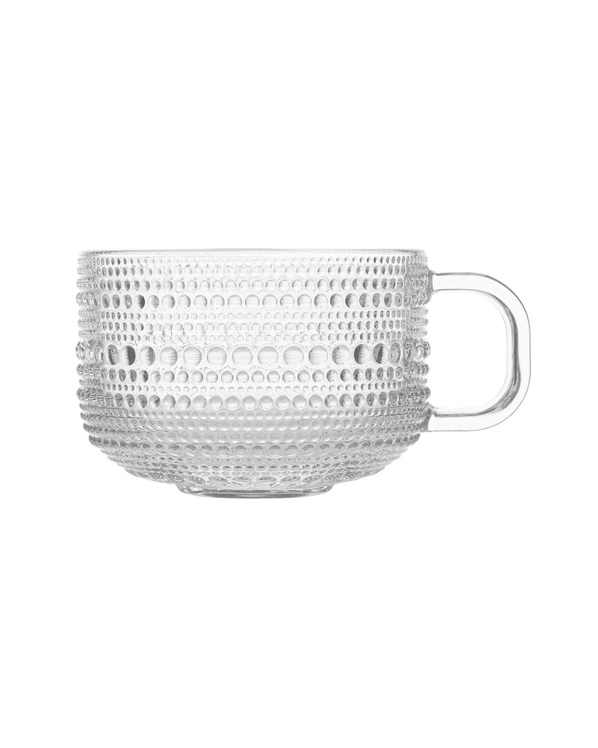 Fortessa Jupiter Clear Tea/cappuccino Cup 13.5oz, Set Of 6