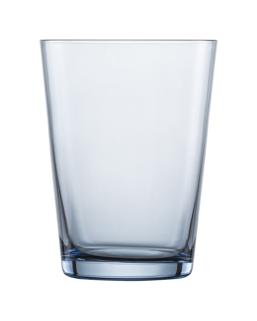 Zwiesel Glas Set Of 4 Together Crystal Glass Blue All Purpose/ Water Glasses In Blue