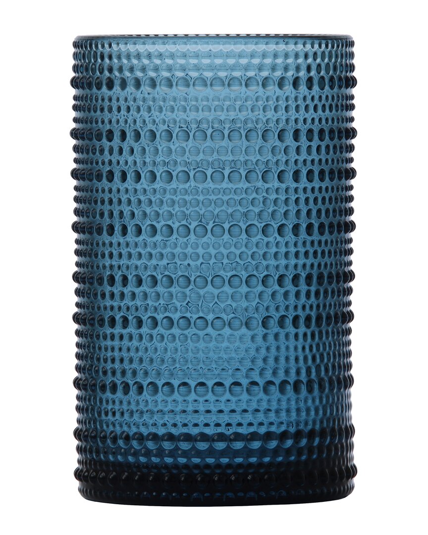 Fortessa Set Of Six 13oz Iced Beverage Glasses In Blue