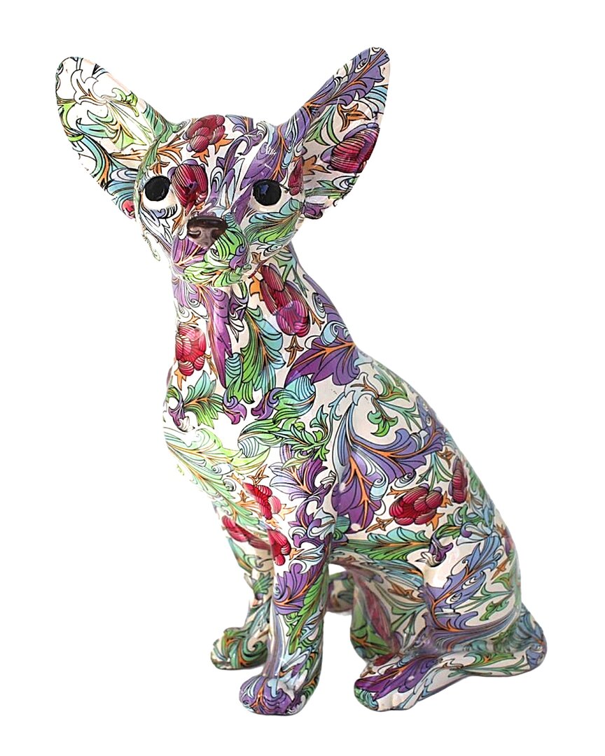 Interior Illusions Plus Retro Flower Chihuahua - 1