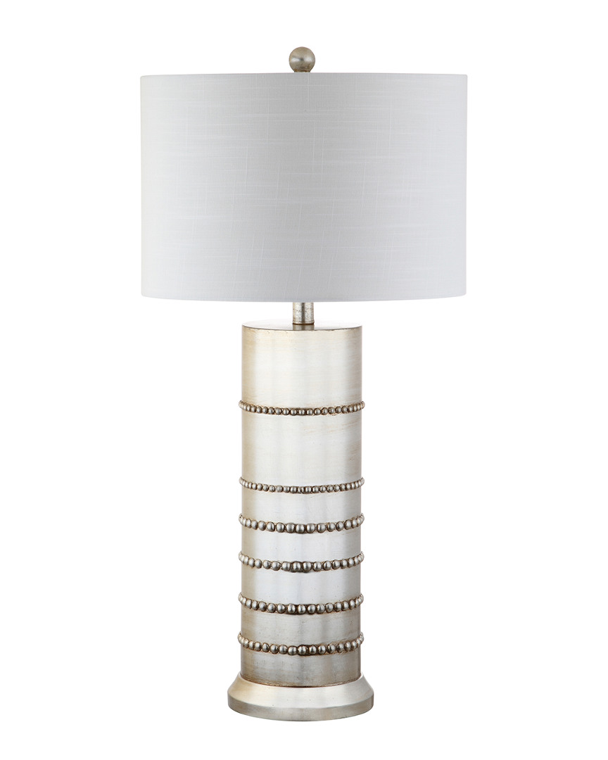 Jonathan Y Designs Evelyn 31in Resin Led Table Lamp Silver