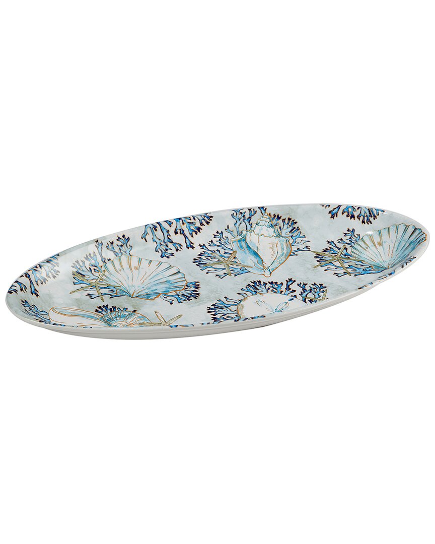 Certified International Playa Shells Fish Platter
