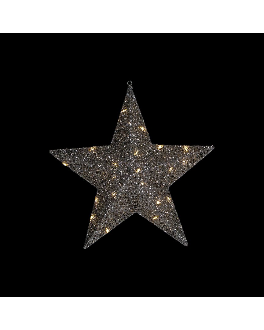 Shop Northlight 18in Led Lighted Silver Hanging Star Outdoor Christmas Display