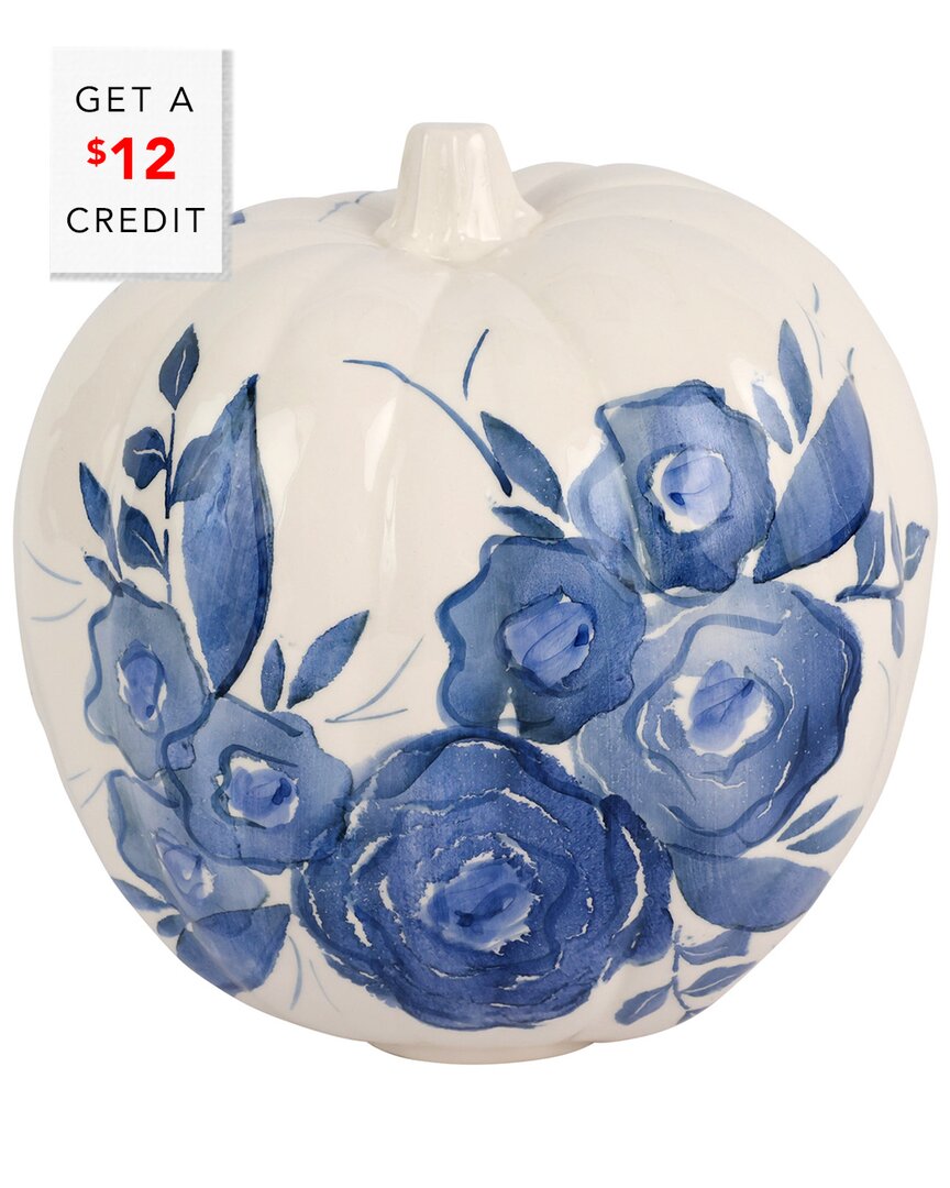 Vietri Camellia Medium Figural Pumpkin