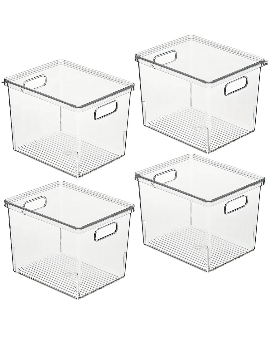 M DESIGN M DESIGN SET OF 8 BIN ORGANIZER WITH HANDLES & LID
