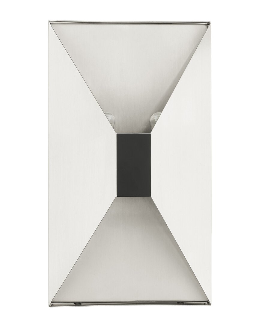 Livex Lighting Lexford Nickel 2 Light Sconce In Nickel