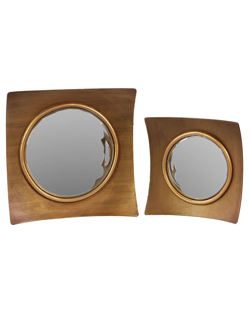 Urban Trends 2pc Metal Mirror Set
