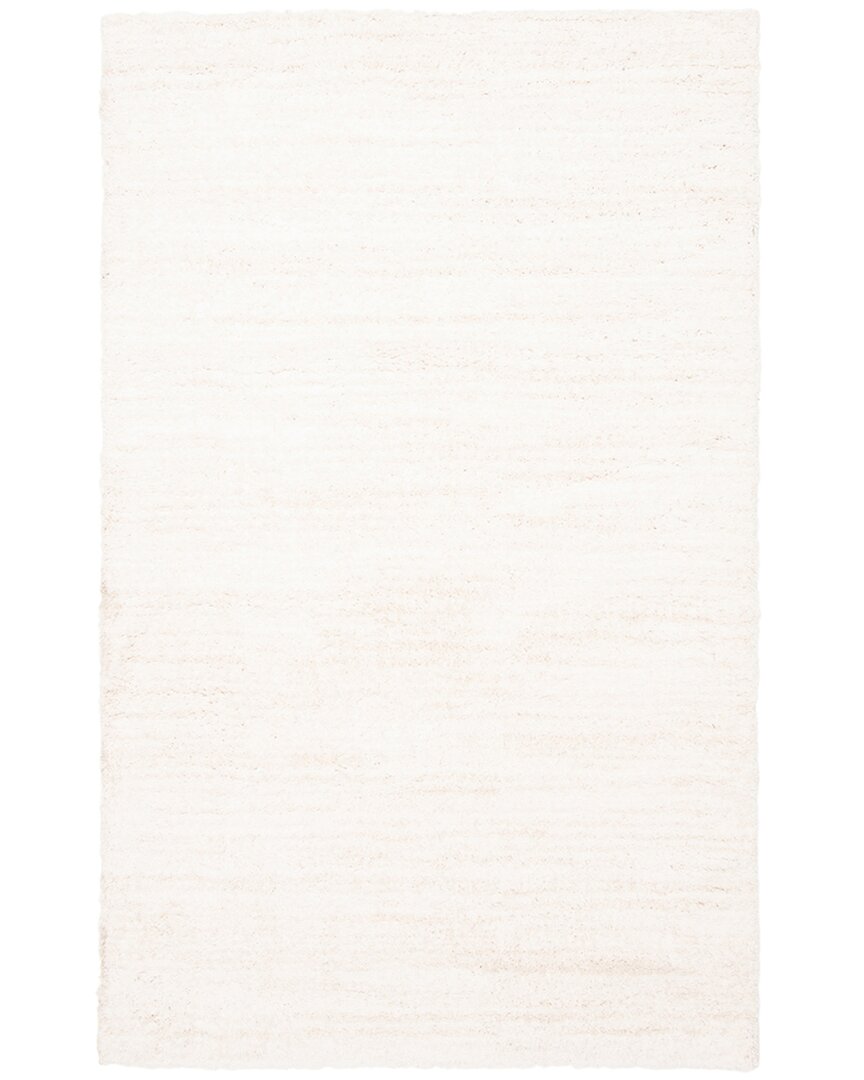 Ecarpet Yeti Contemporary/modern Plush Area Rug In White