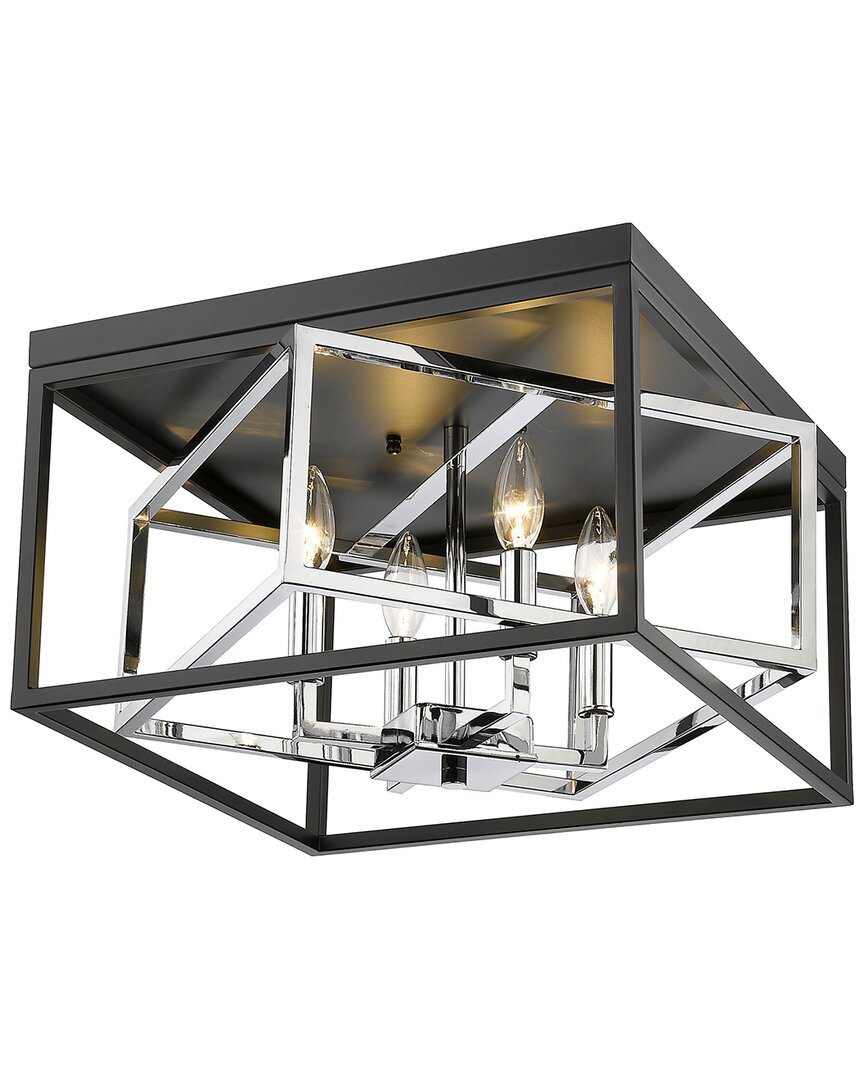 Bethel International 16in Iron Flush Mount