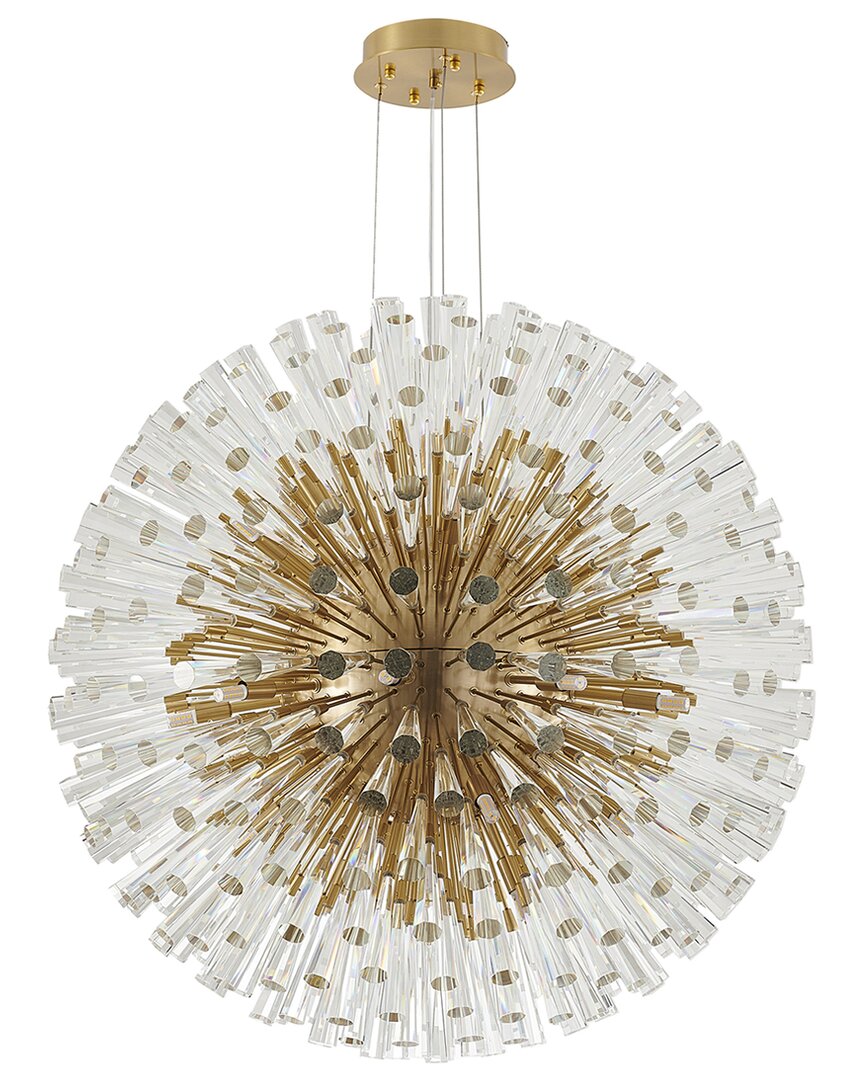 Bethel International Metal Chandelier With Crystals