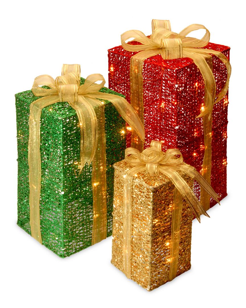 National Tree Company Gift Box Set With Mini Lights