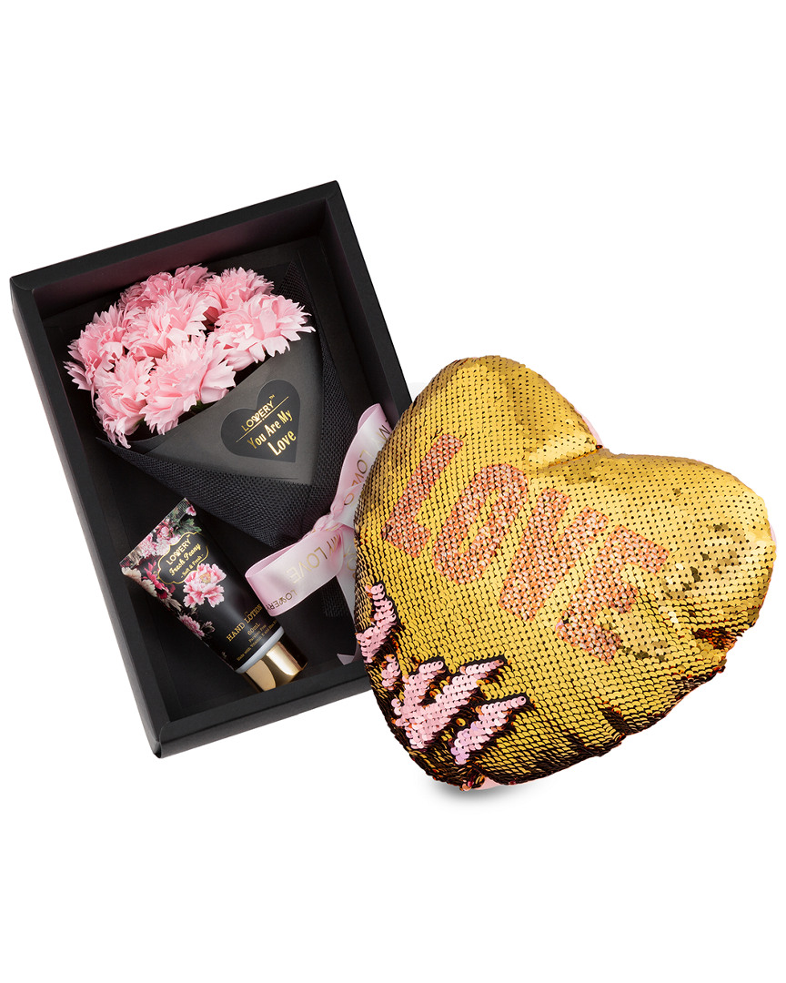 Lovery Bath & Body Gift Basket - Pink Carnations For Mothers Day