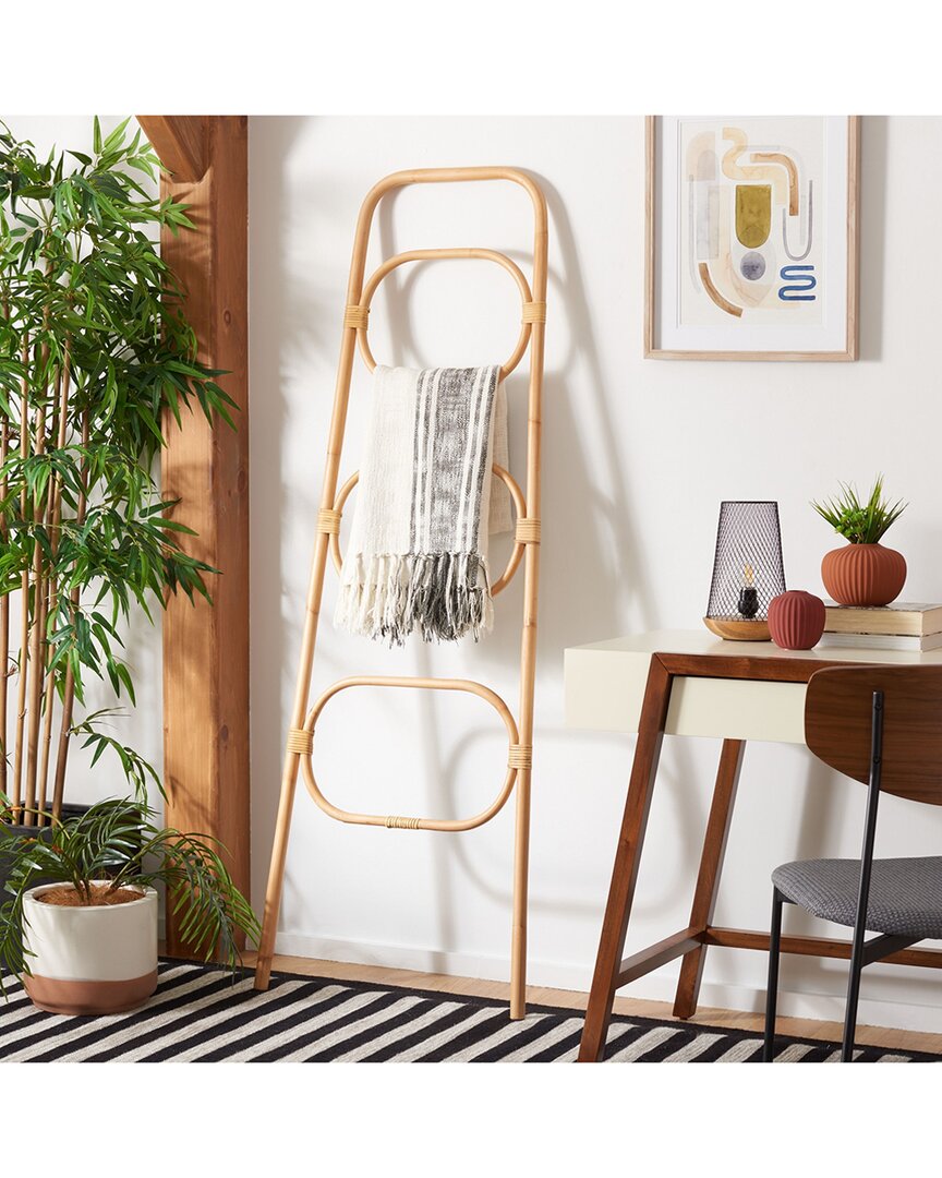 Safavieh Keita 3-tier Towel Hanger In Brown