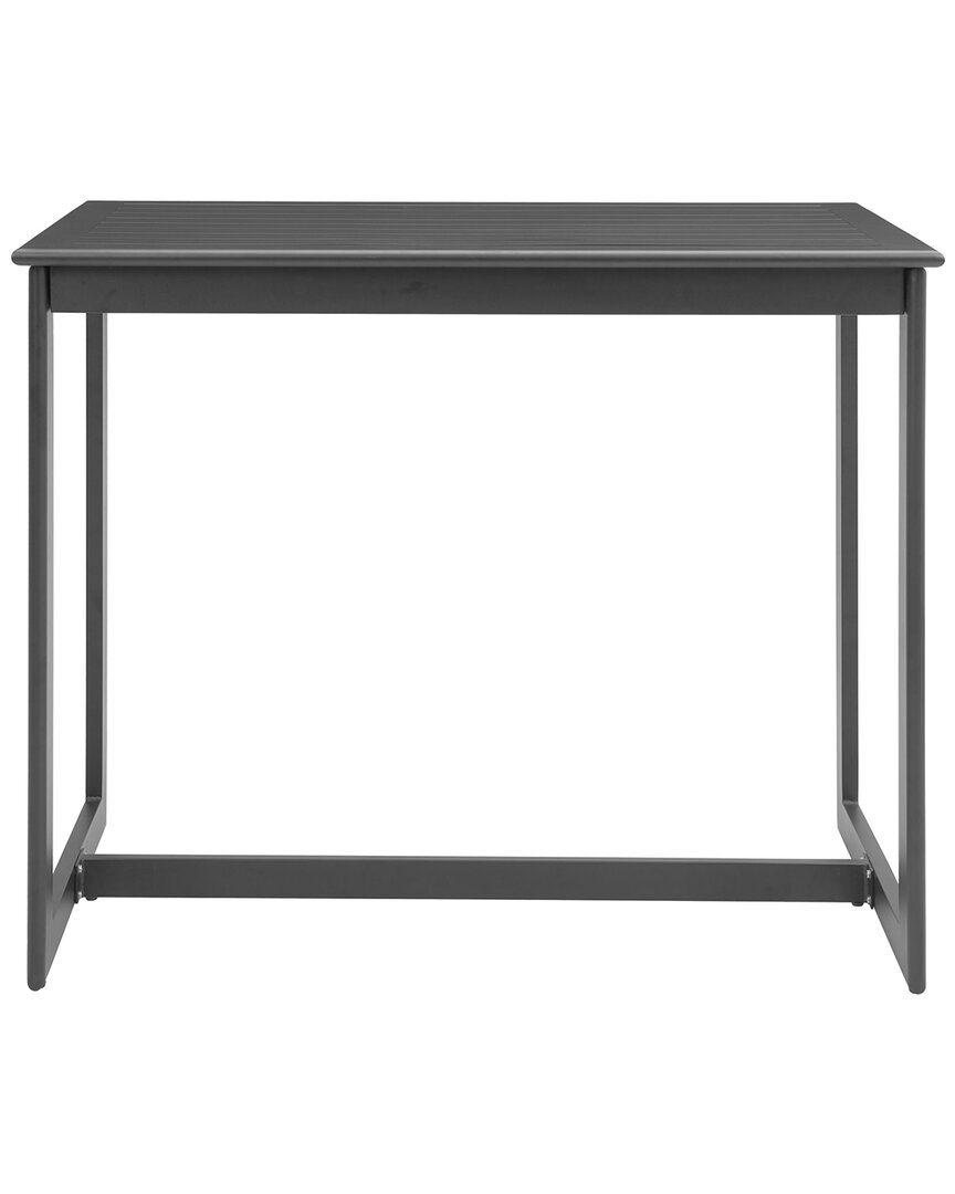 Shop Zuo Modern Midnight Wave Outdoor Bar Table In Black