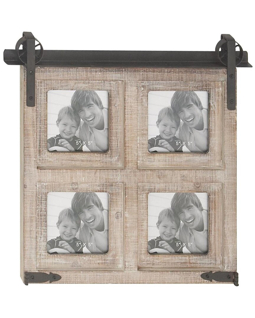 Peyton Lane Farmhouse Wooden Wall Photo Frame In Brown