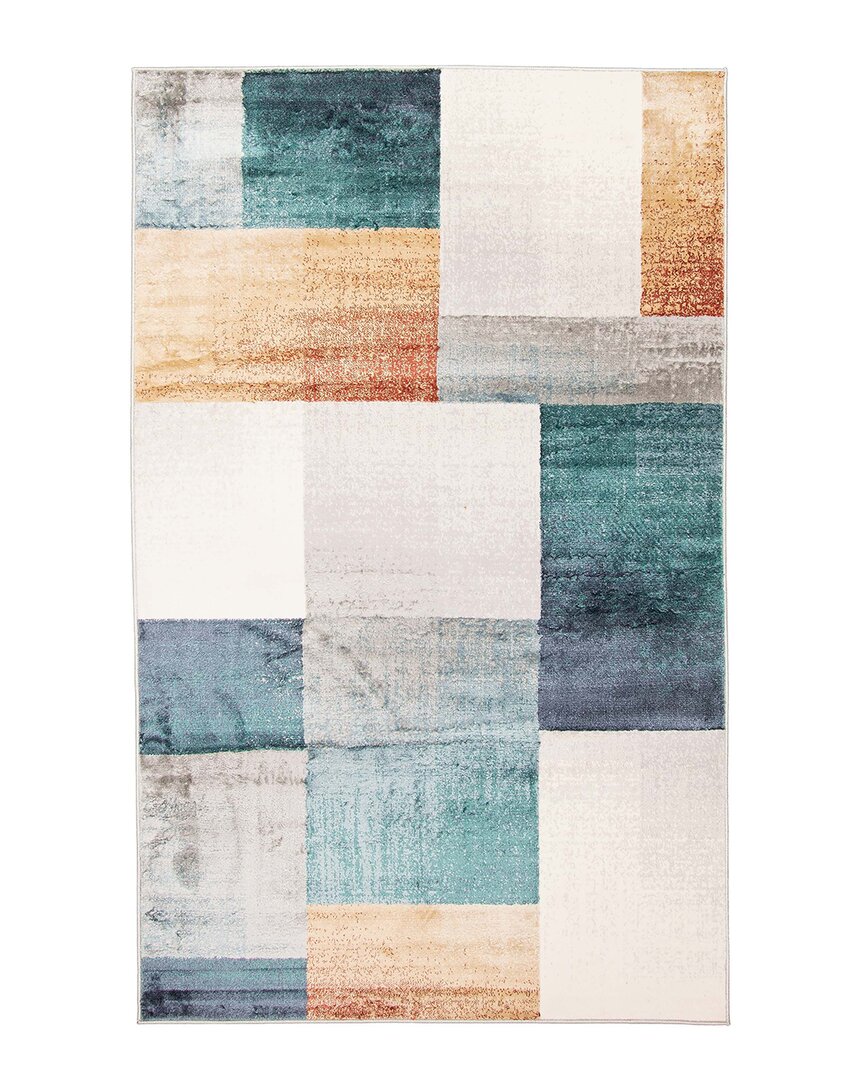 Ecarpet Rylie Contemporary Area Rug In Multi Color
