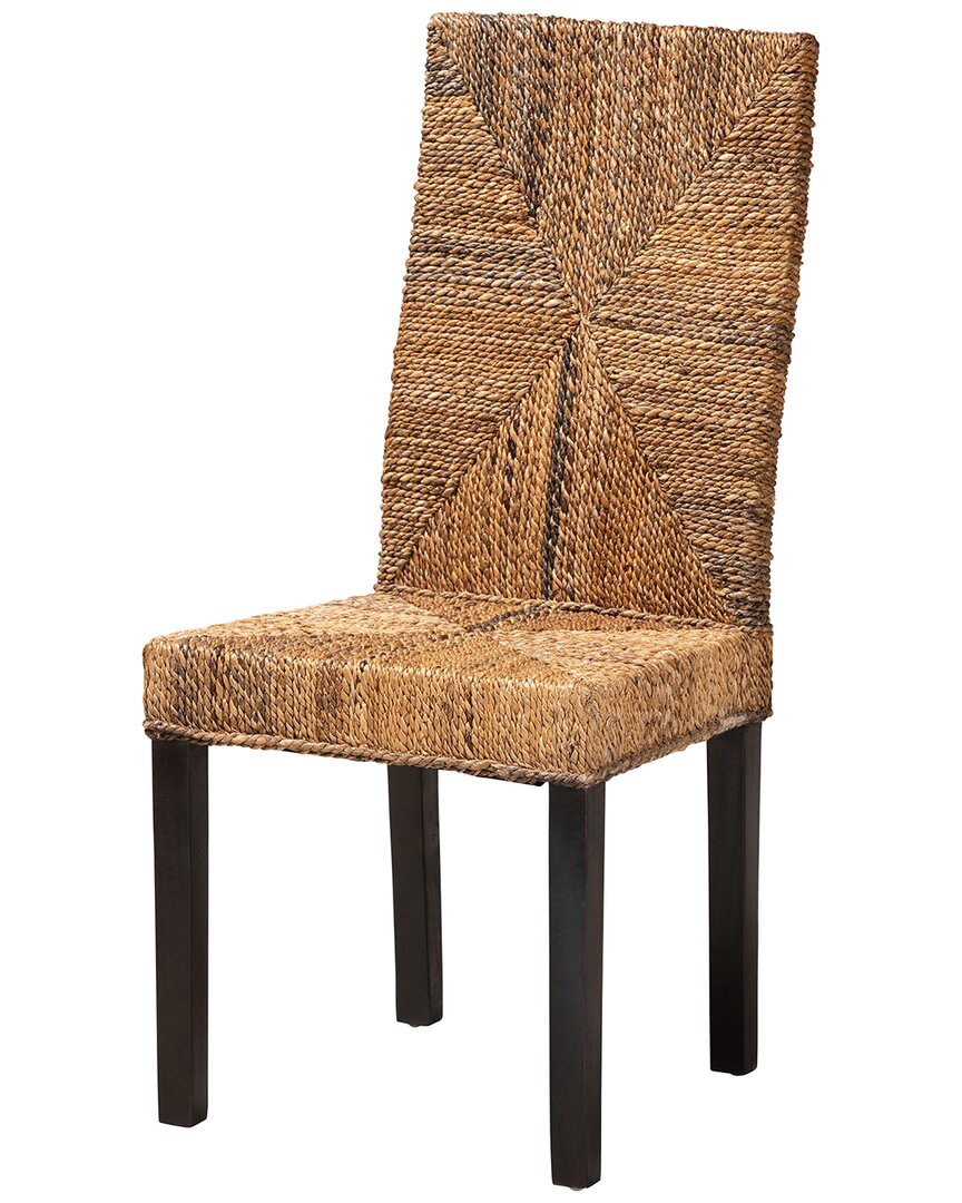 Baxton Studio Laymi Modern Bohemian Mahogany Dining Chair