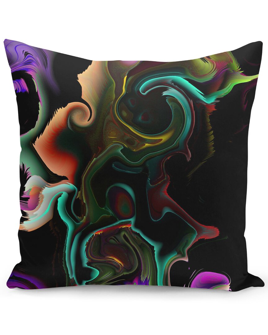 Curioos Acrylic Marble Pillow In Black