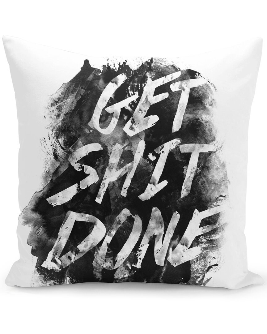 Curioos Get Shit Done Pillow In Black