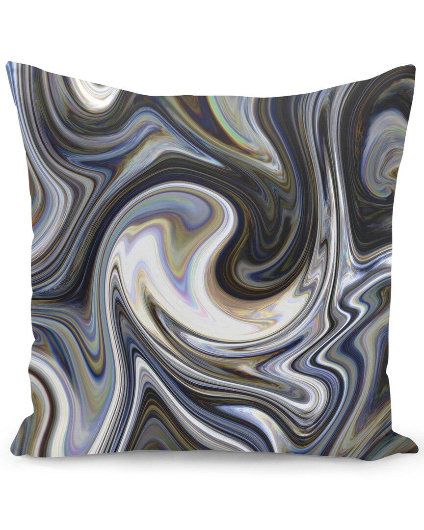 Curioos Decorative Marble Pillow In Black