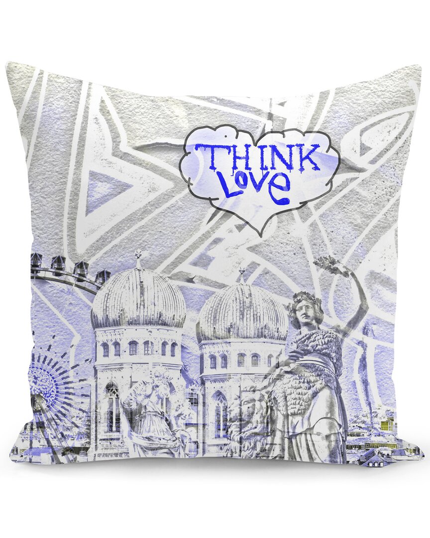 Curioos Munchen 2017 Think Love 3 Pillow In Gray