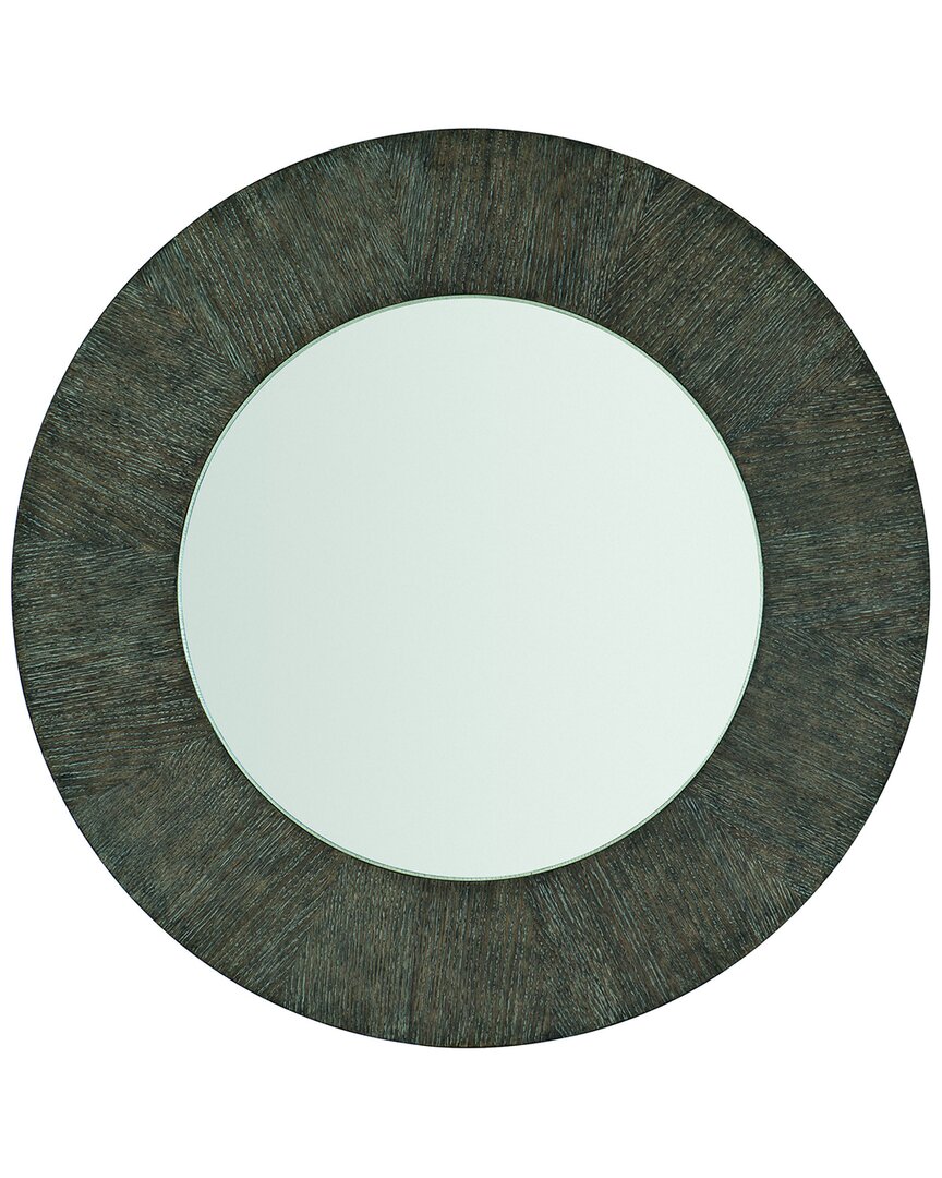 Bernhardt T Linea Round Mirror In Grey
