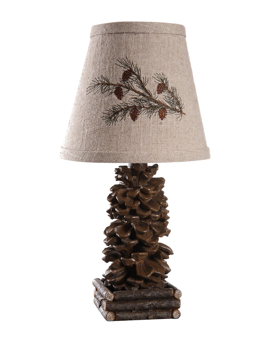 Ahs Lighting & Home Decor 13in Pinecone Accent Lamp