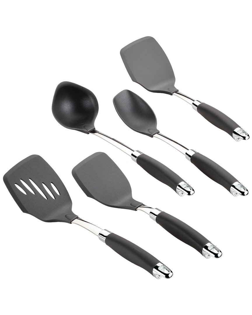 Anolon Nonstick 5pc Kitchen Utensil Set In Grey