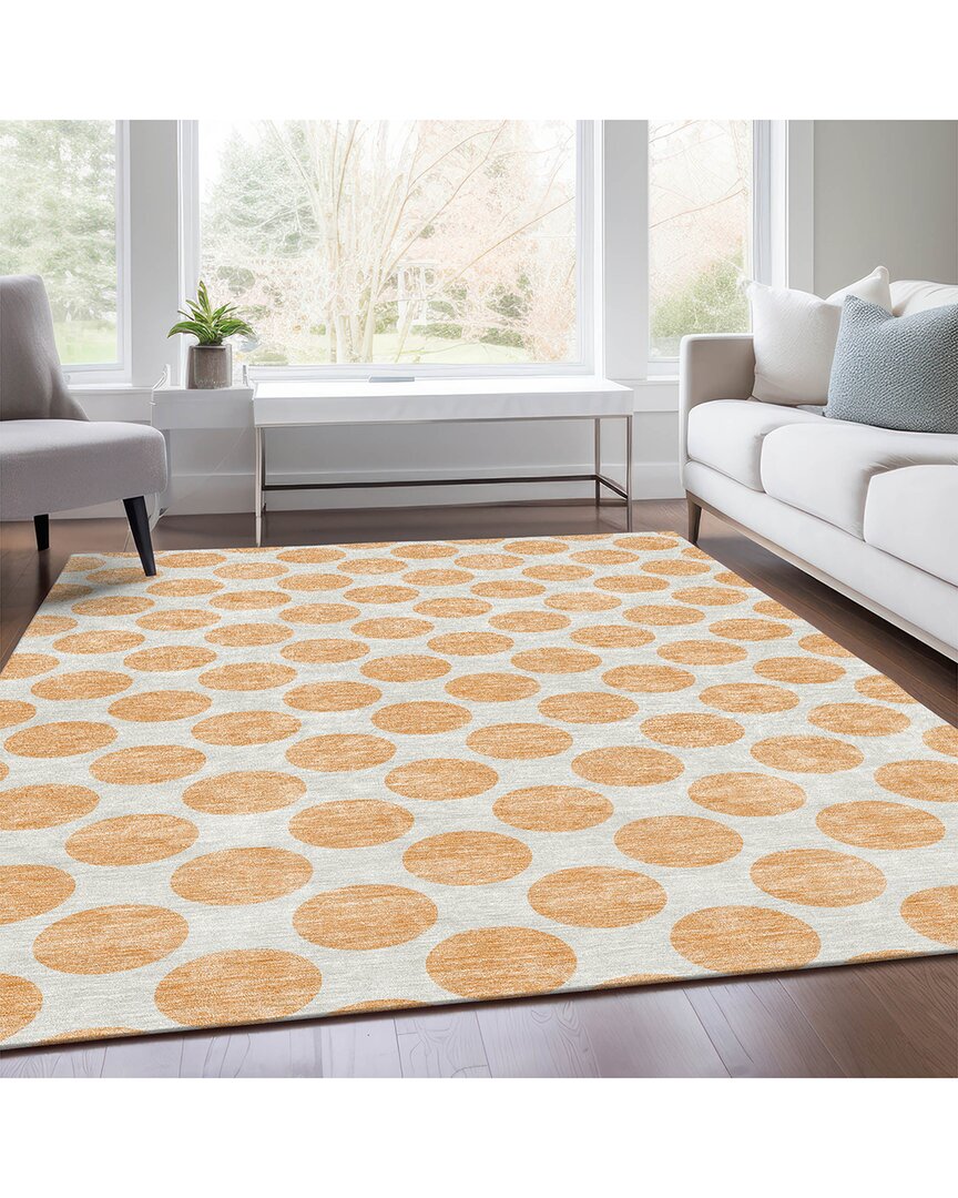 Addison Rugs Premium Washable Area Rug In Orange