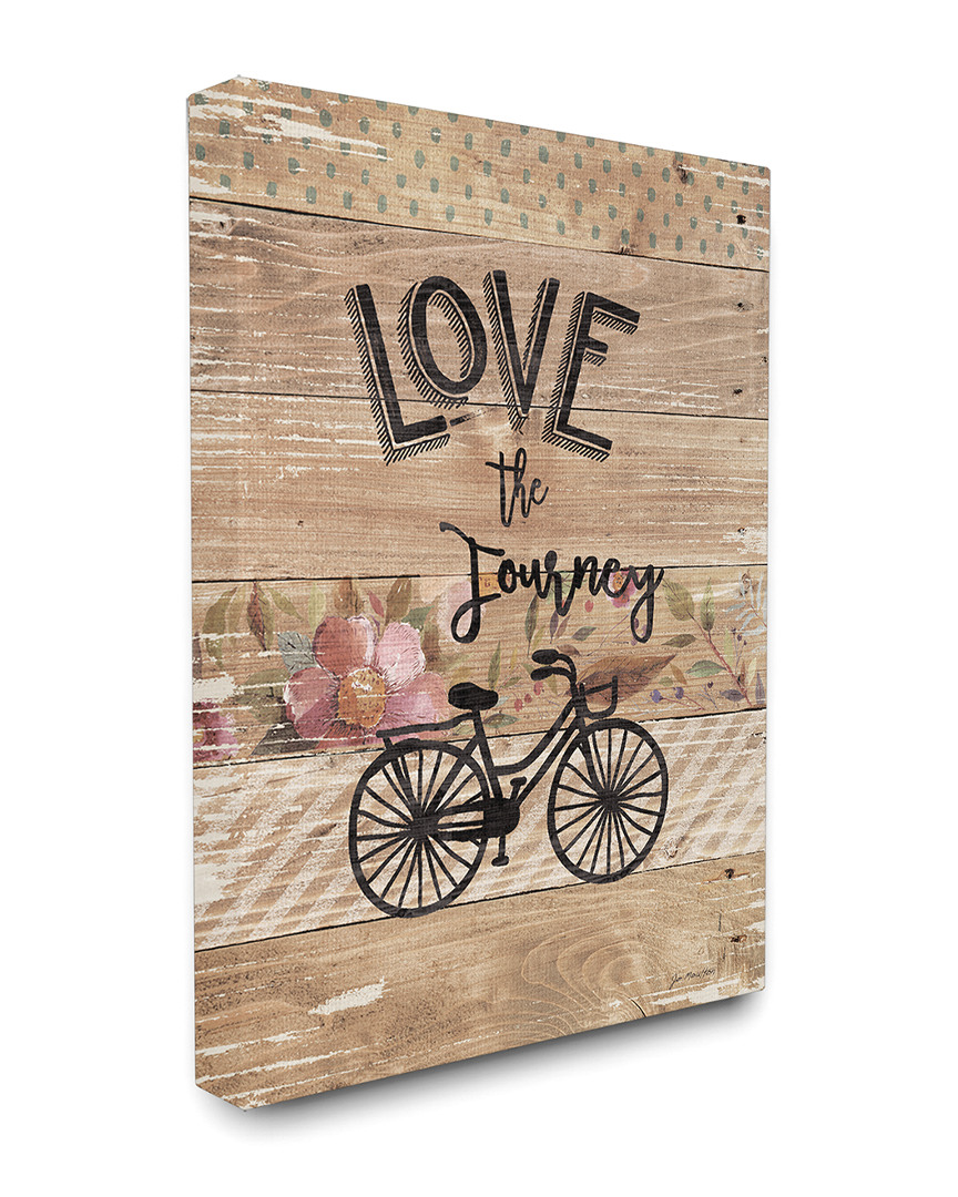 Stupell Enjoy The Journey Bicycle And Flowers By Jo Moulton