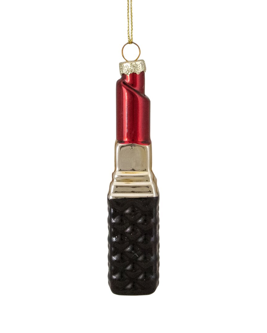 Northern Lights Dnu Unprofitable Northlight 4.75in Red Lipstick Glass Christmas Ornament