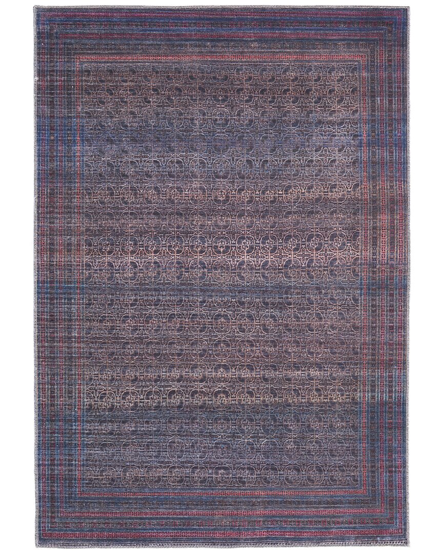 Weave & Wander Welch Transitional Distressed Accent Rug In Blue