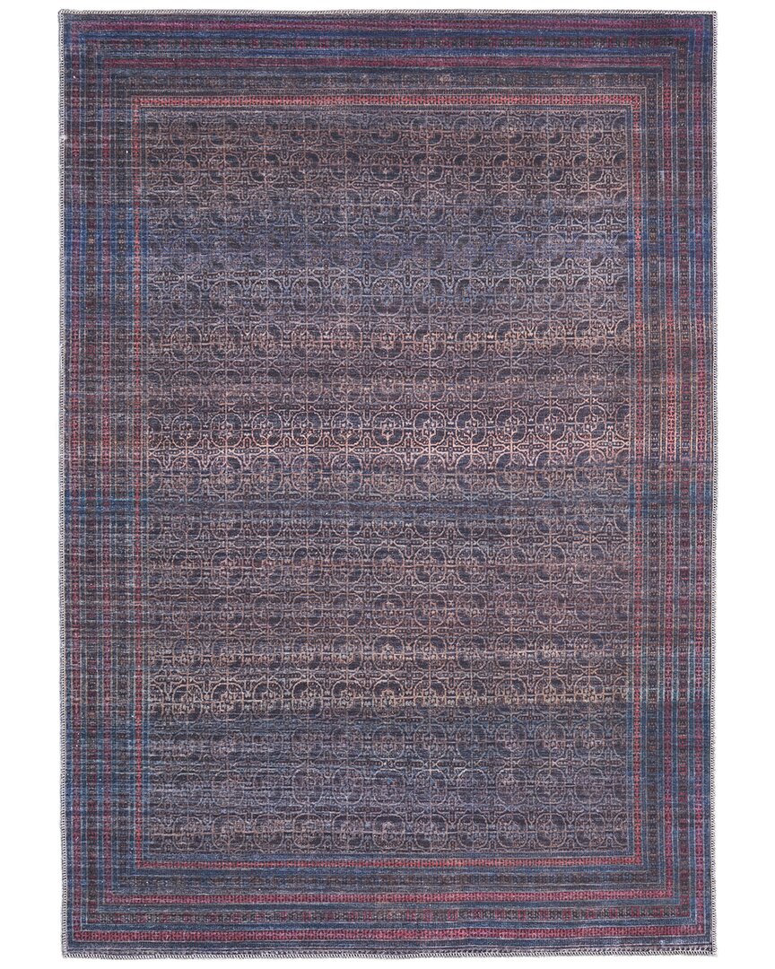 Shop Weave & Wander Welch Transitional Distressed Accent Rug In Blue