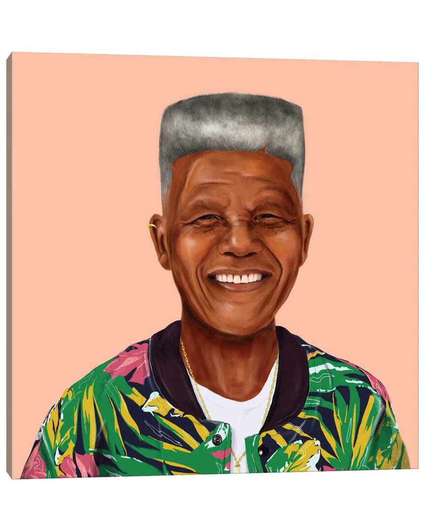 Icanvas Nelson Mandela By Amit Shimoni Wall Art