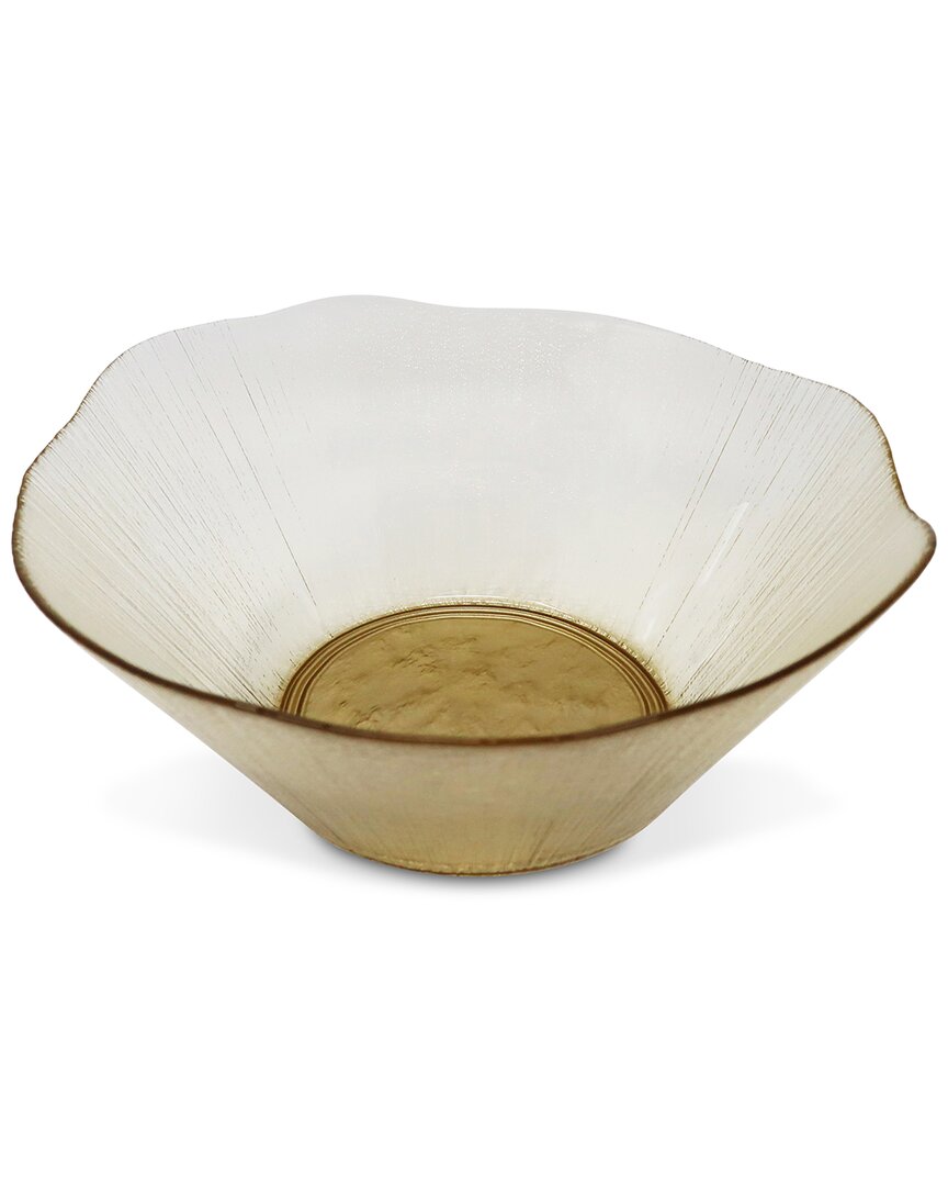 Vivience Organically Shaped Salad Bowl In White