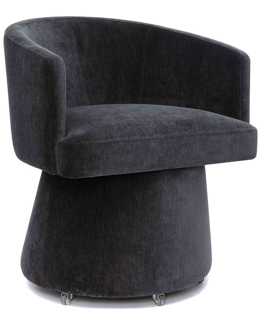 Tov Furniture Kristen Upcycled Chenille Rolling Desk Chair