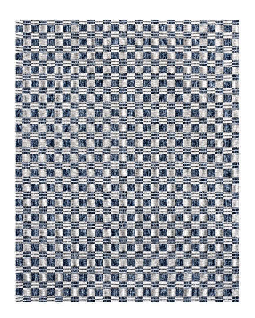 Jonathan Y Aimee Traditional Cottage Checkerboard Indoor/outdoor Area Rug In Navy
