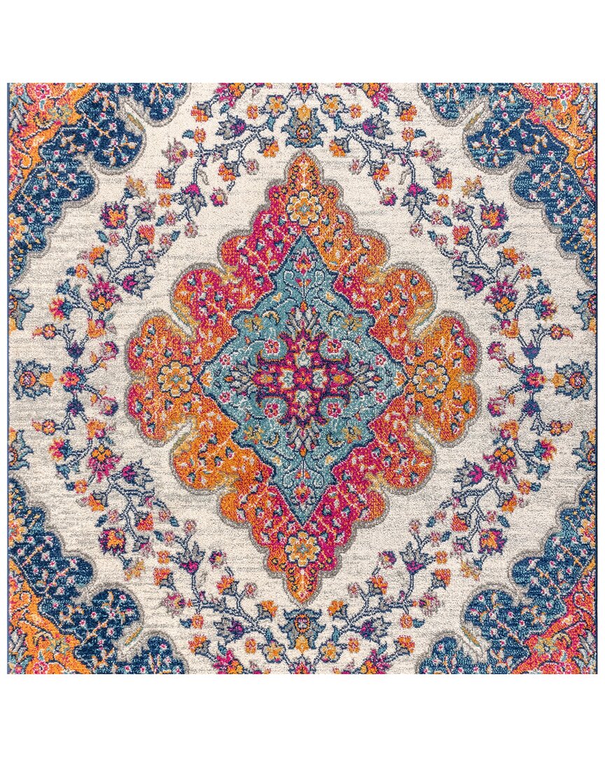 Jonathan Y Bohemian Flair Boho Vintage Medallion Area Rug In Blue