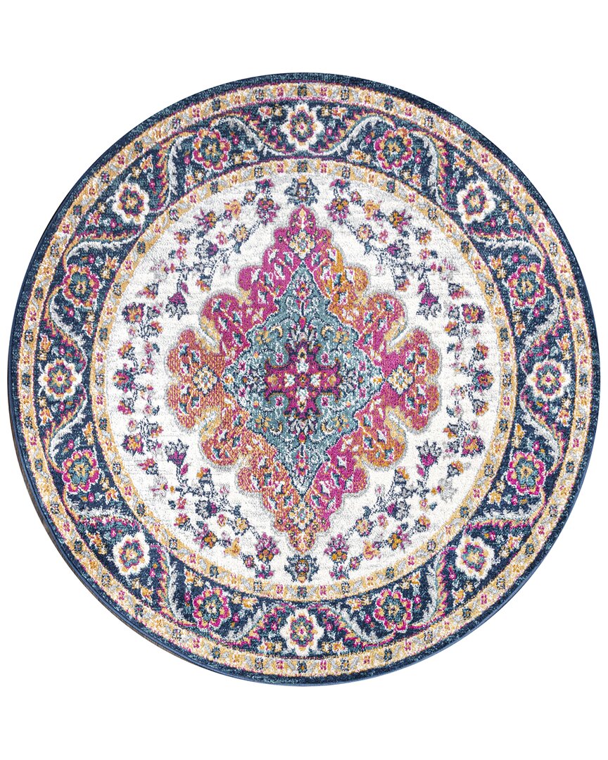 Shop Jonathan Y Bohemian Flair Boho Vintage Medallion Area Rug In Blue