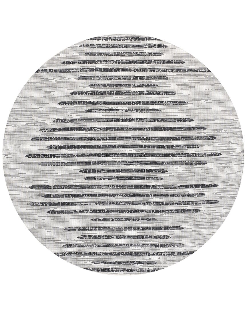 Jonathan Y Zolak Berber Stripe Geometric Indoor/outdoor Area Rug In Ivory